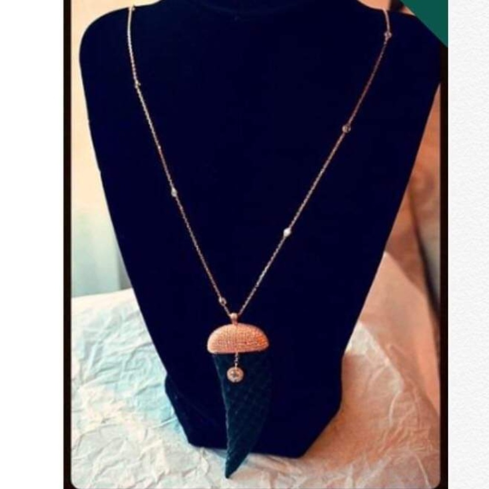 Green 'Luck' Horn Necklace